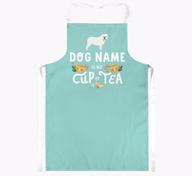 {dogsName} Is My Cup Of Tea: Personalized {breedFullName} Apron